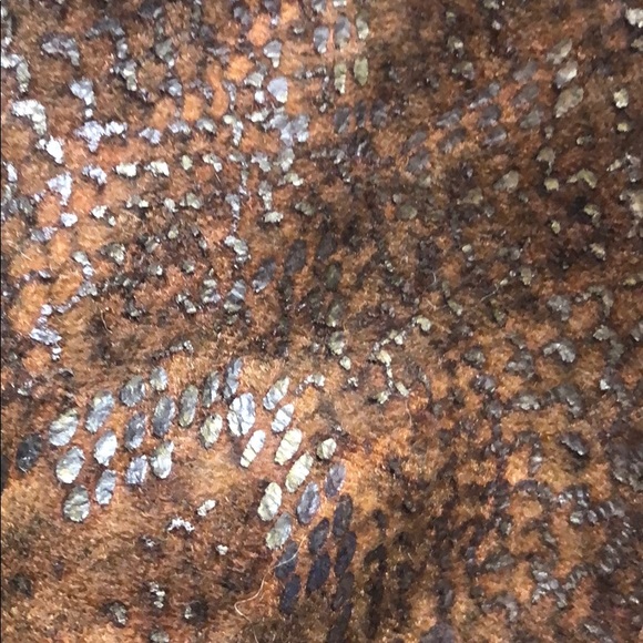 ALBERTO MAKALI draped python print brown vest. - Picture 3 of 7